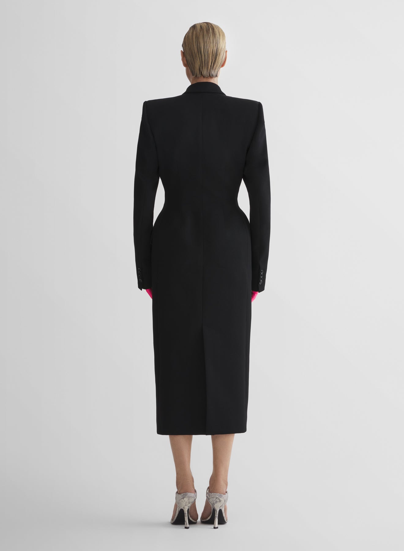 black hourglass coat