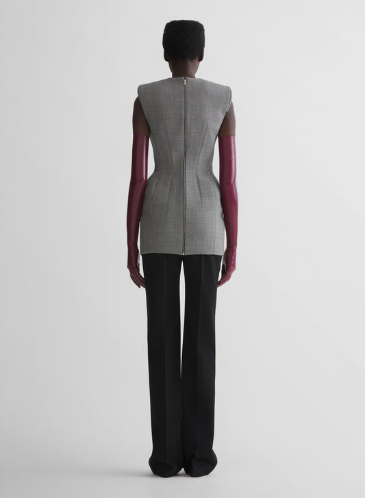 checked stockman mini dress