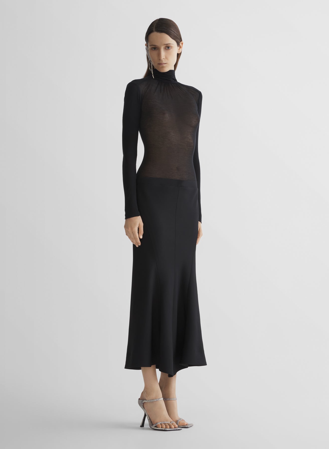 black illusion dress