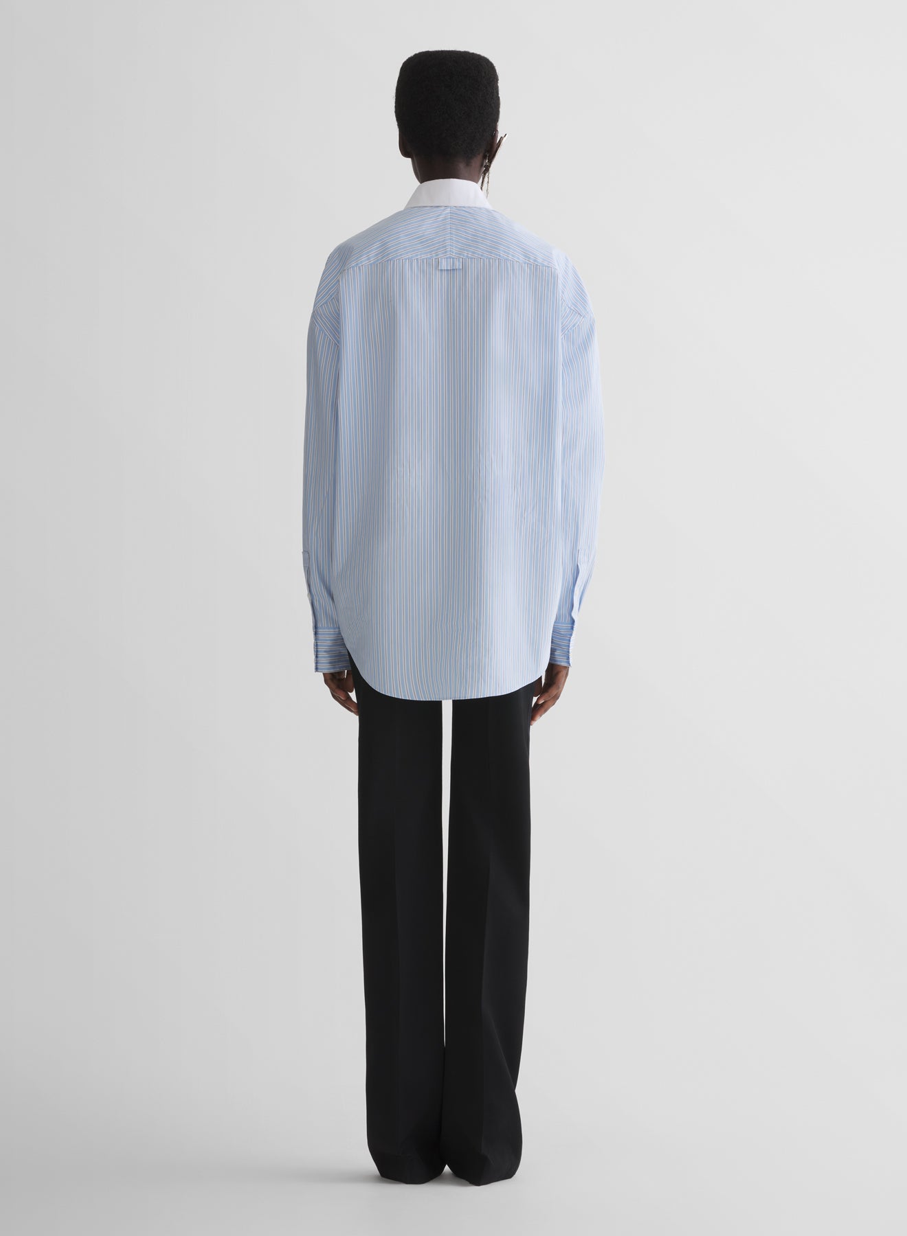 blue masculine shirt