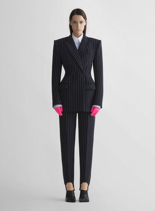 pinstripe hourglass jacket