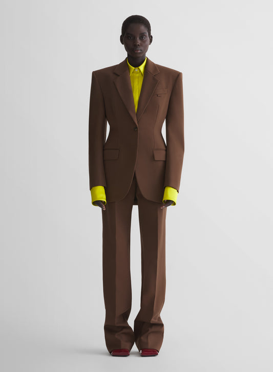 brown masculine jacket