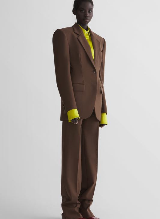 brown masculine jacket