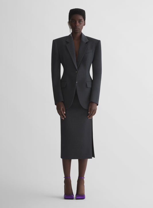 grey masculine jacket