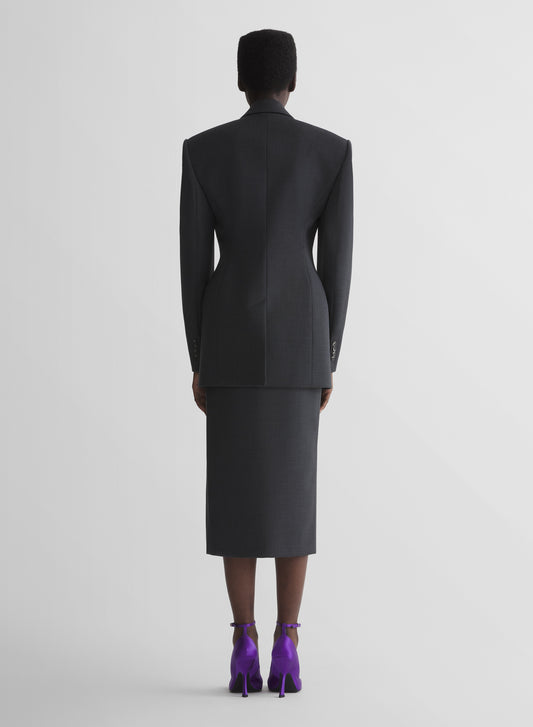 grey masculine jacket