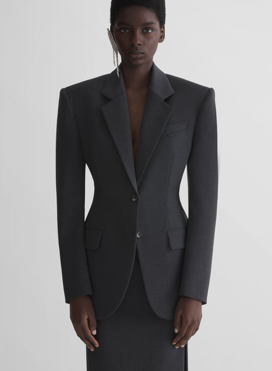 grey masculine jacket