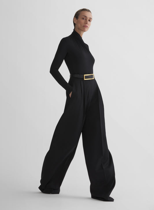 black scarf bodysuit