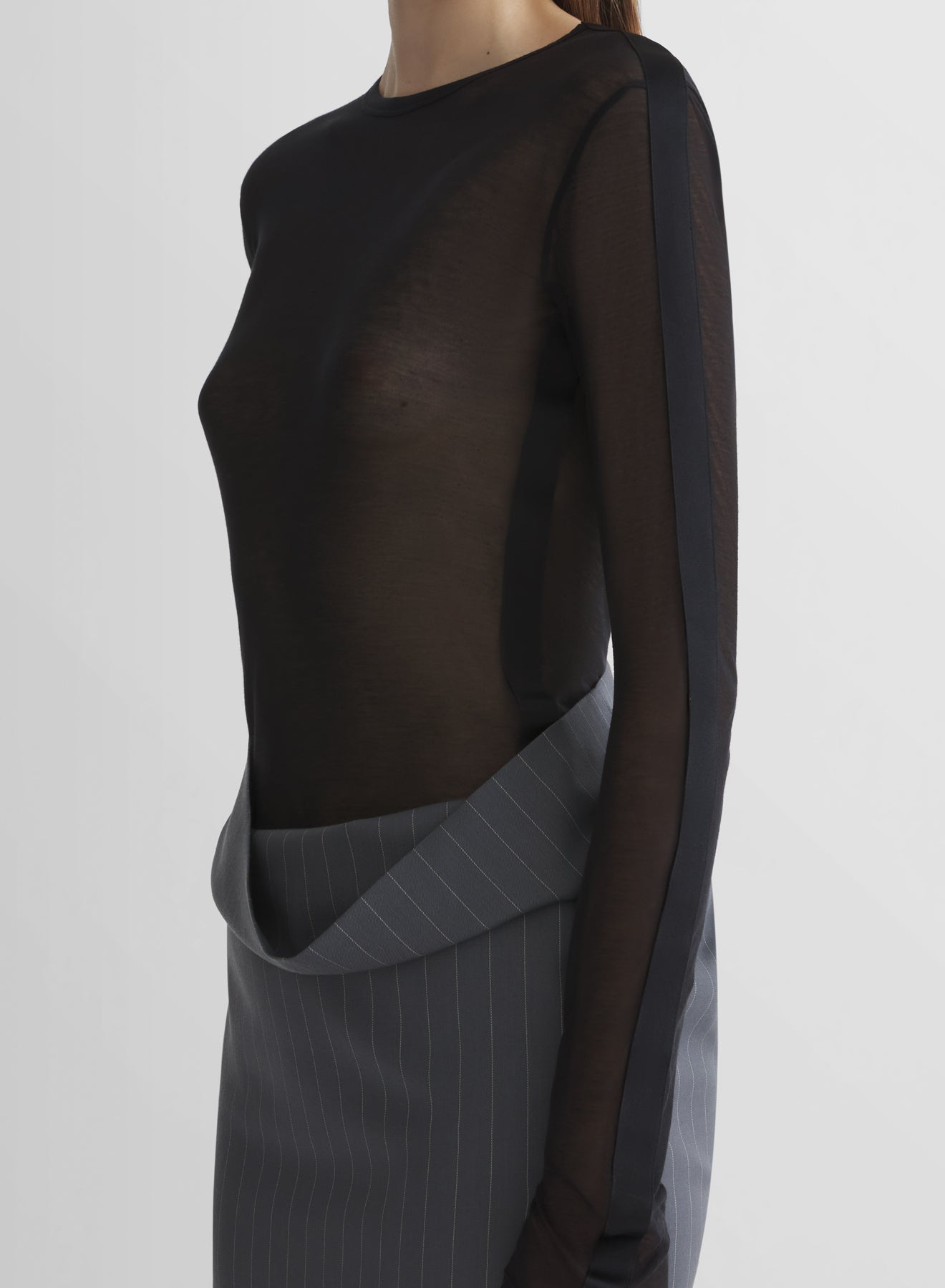 black tuxedo bodysuit