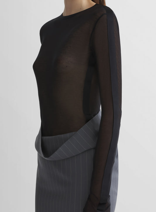 black tuxedo bodysuit