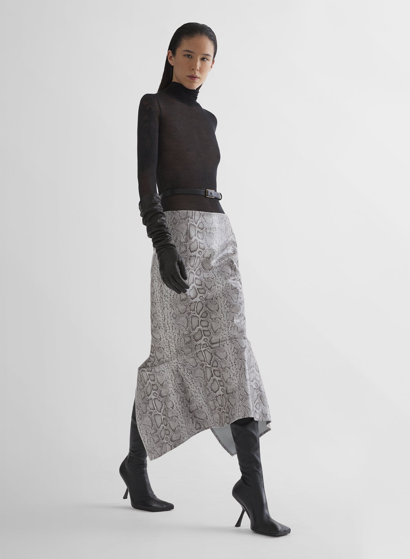 black turtleneck top