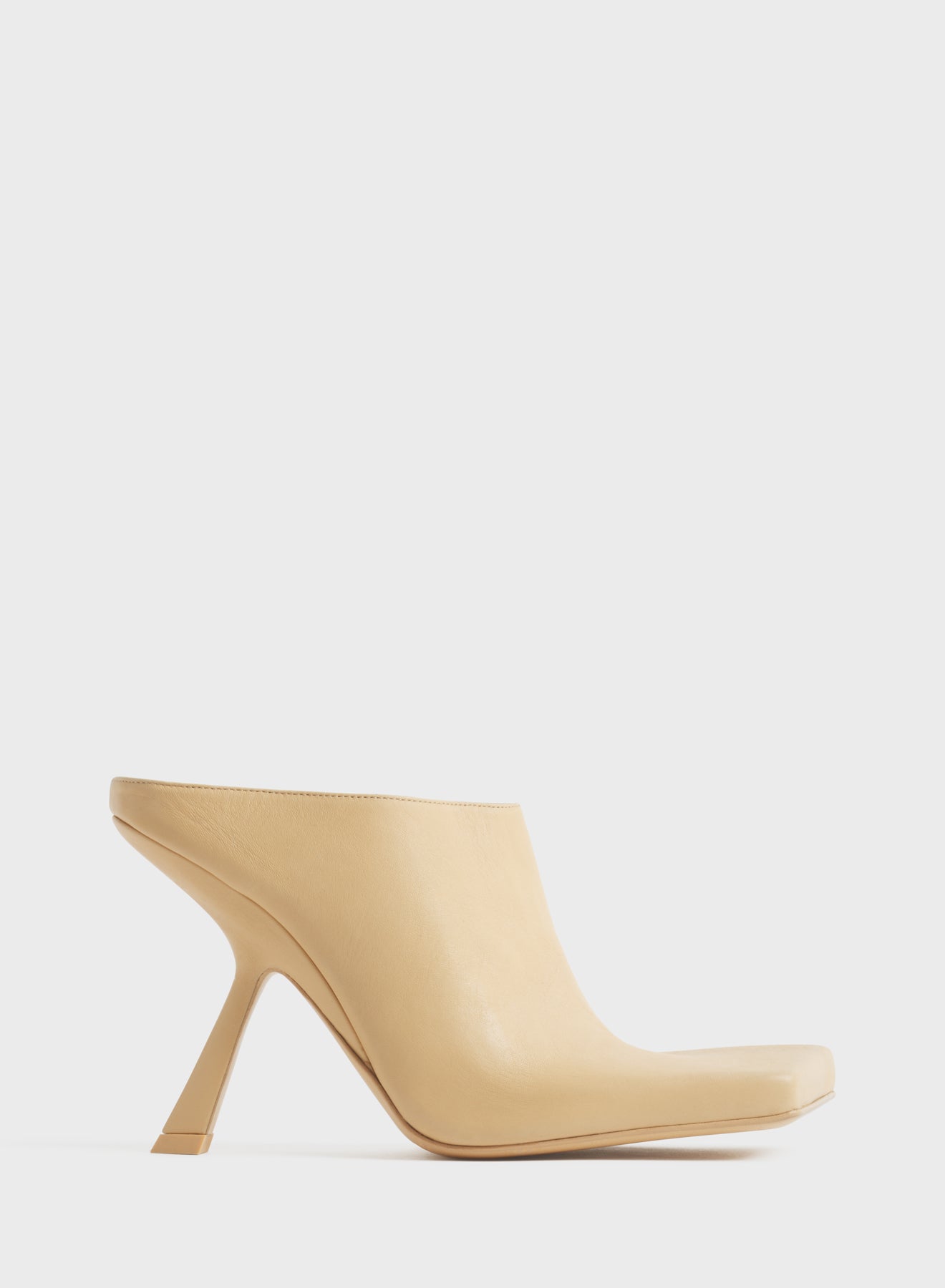 Tan square mules 105