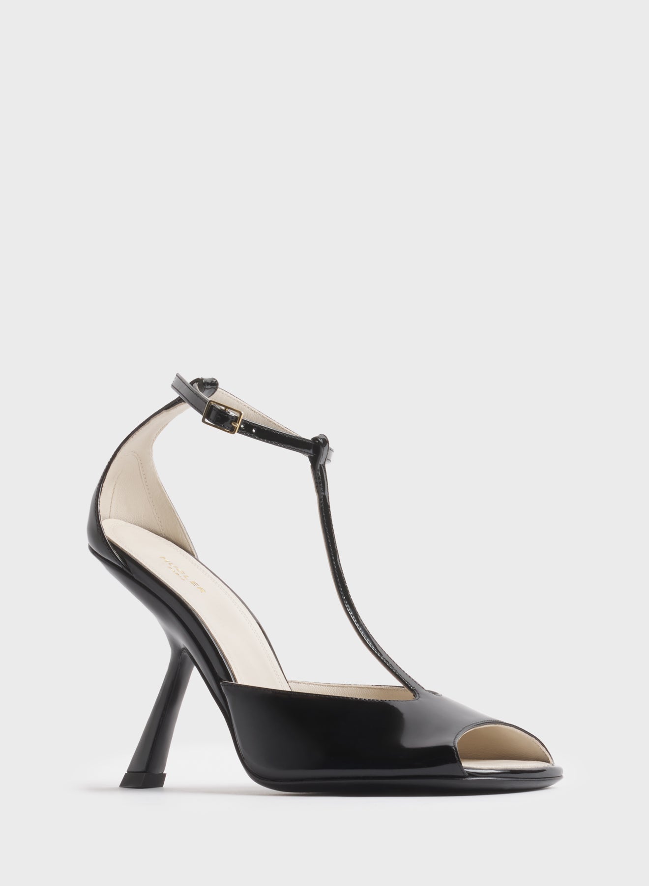 Black T-Strap pumps 105