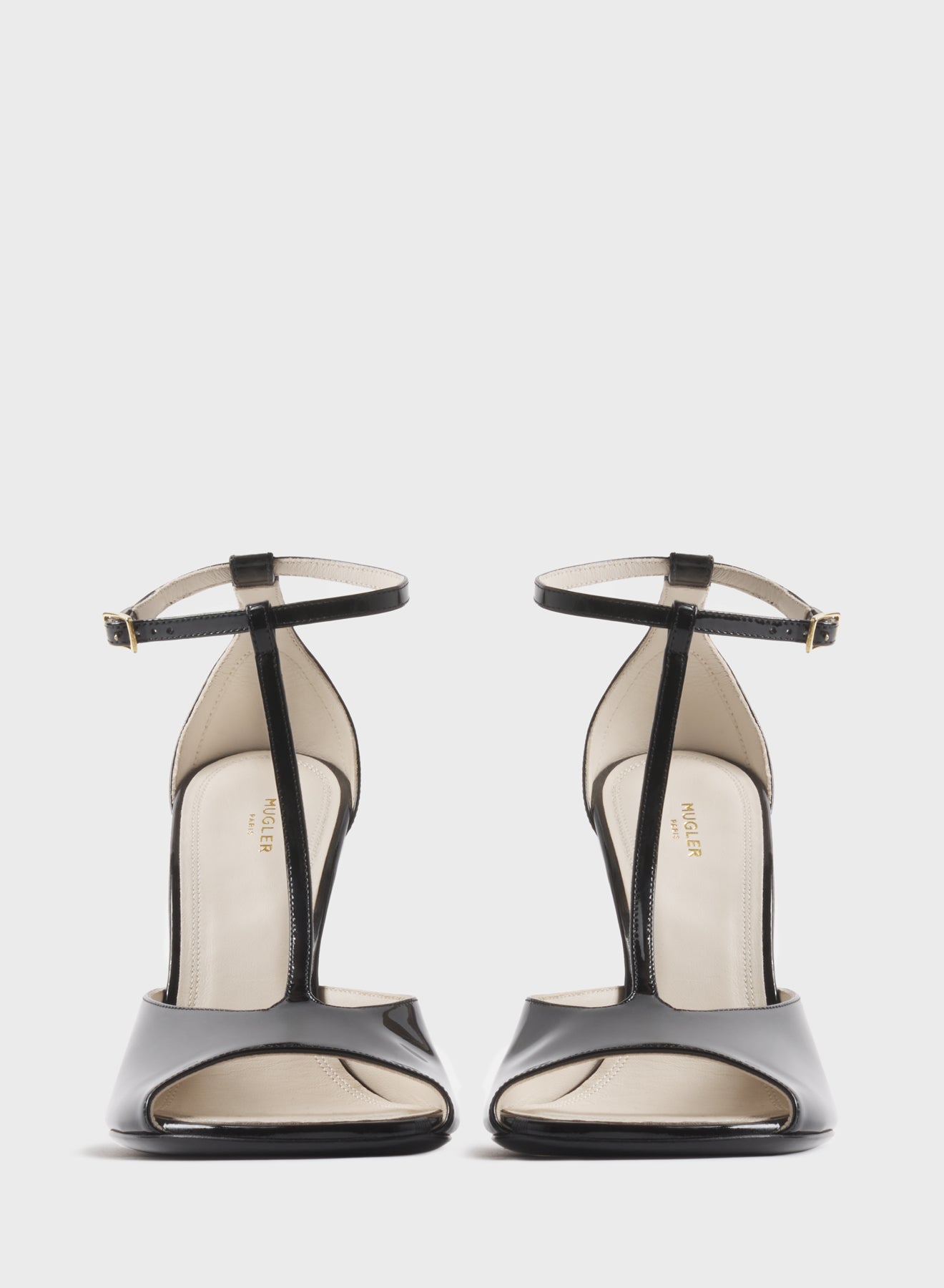 Black T-Strap pumps 105
