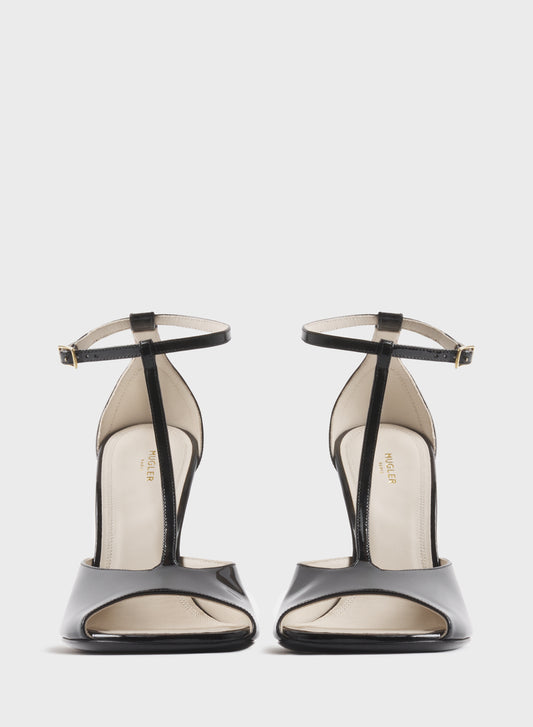 Black T-Strap pumps 105