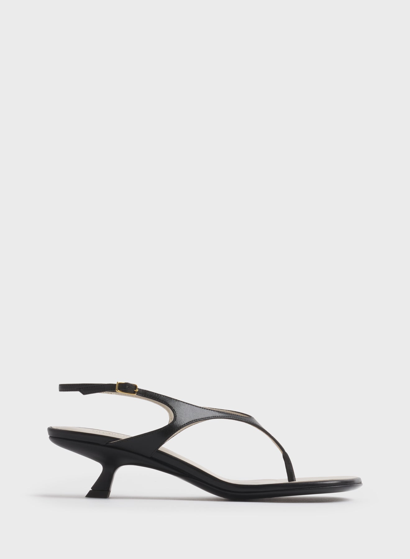 Black thong strap sandals 45