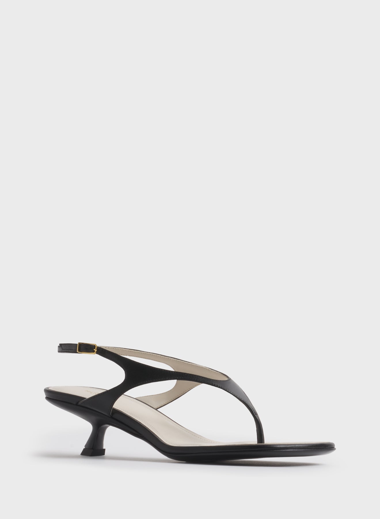 Black thong strap sandals 45