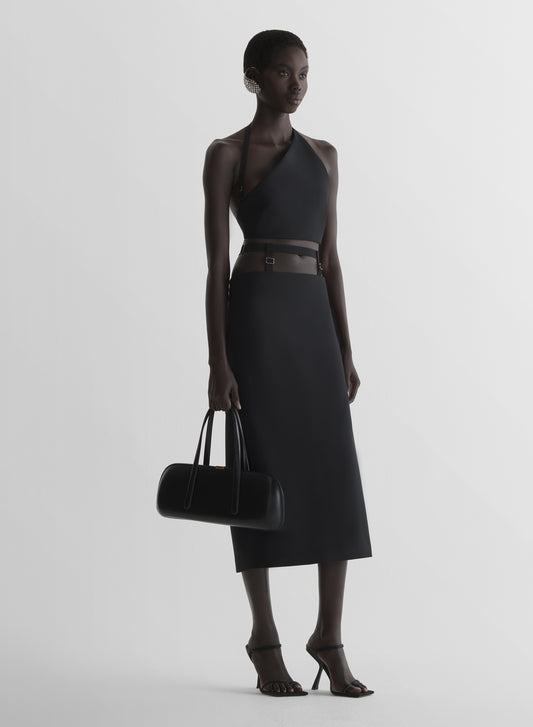 Suspended pencil skirt