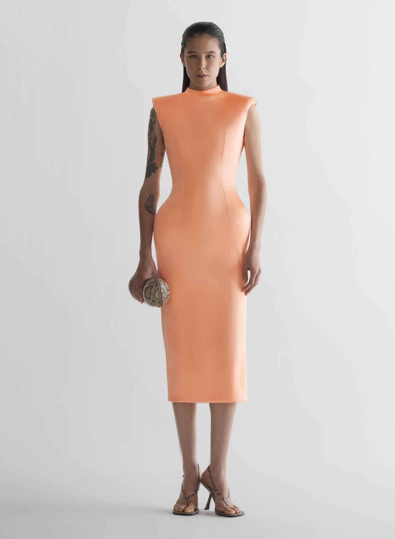 Sculptural hourglass dress