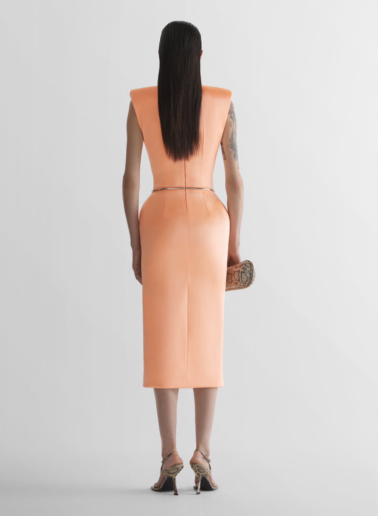 Sculptural hourglass dress