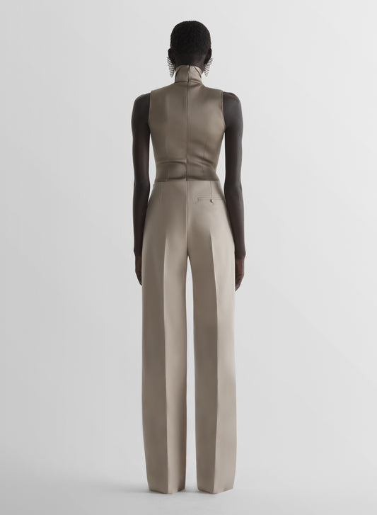 Tuxedo turtleneck top