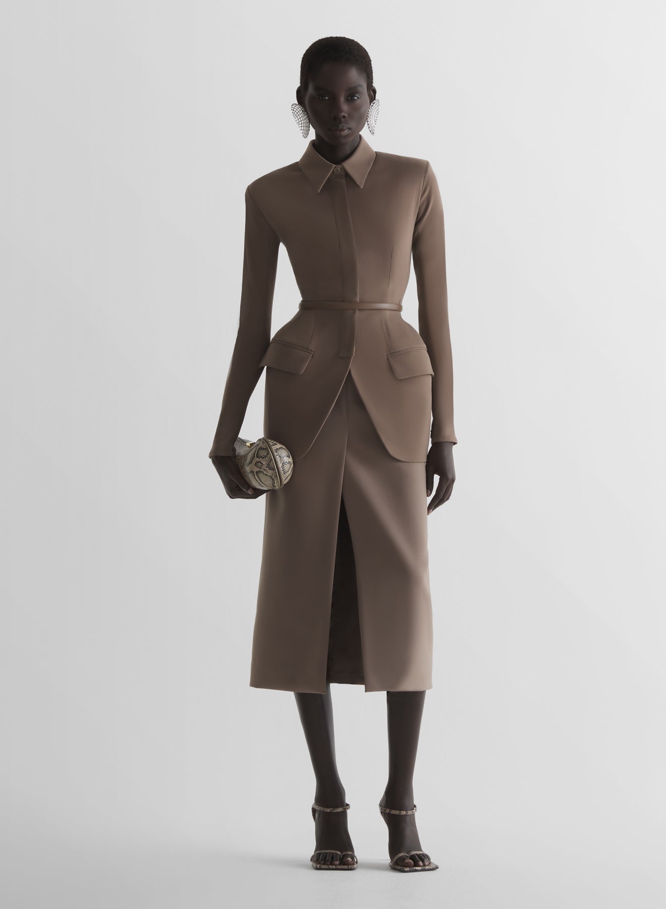 Hourglass shirt jacket