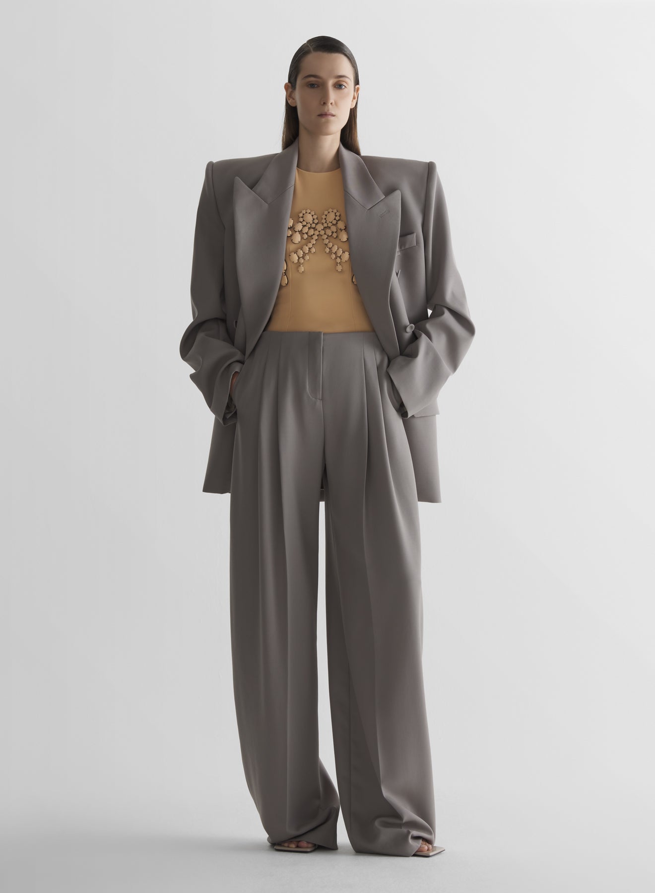 Double-breasted power jacket