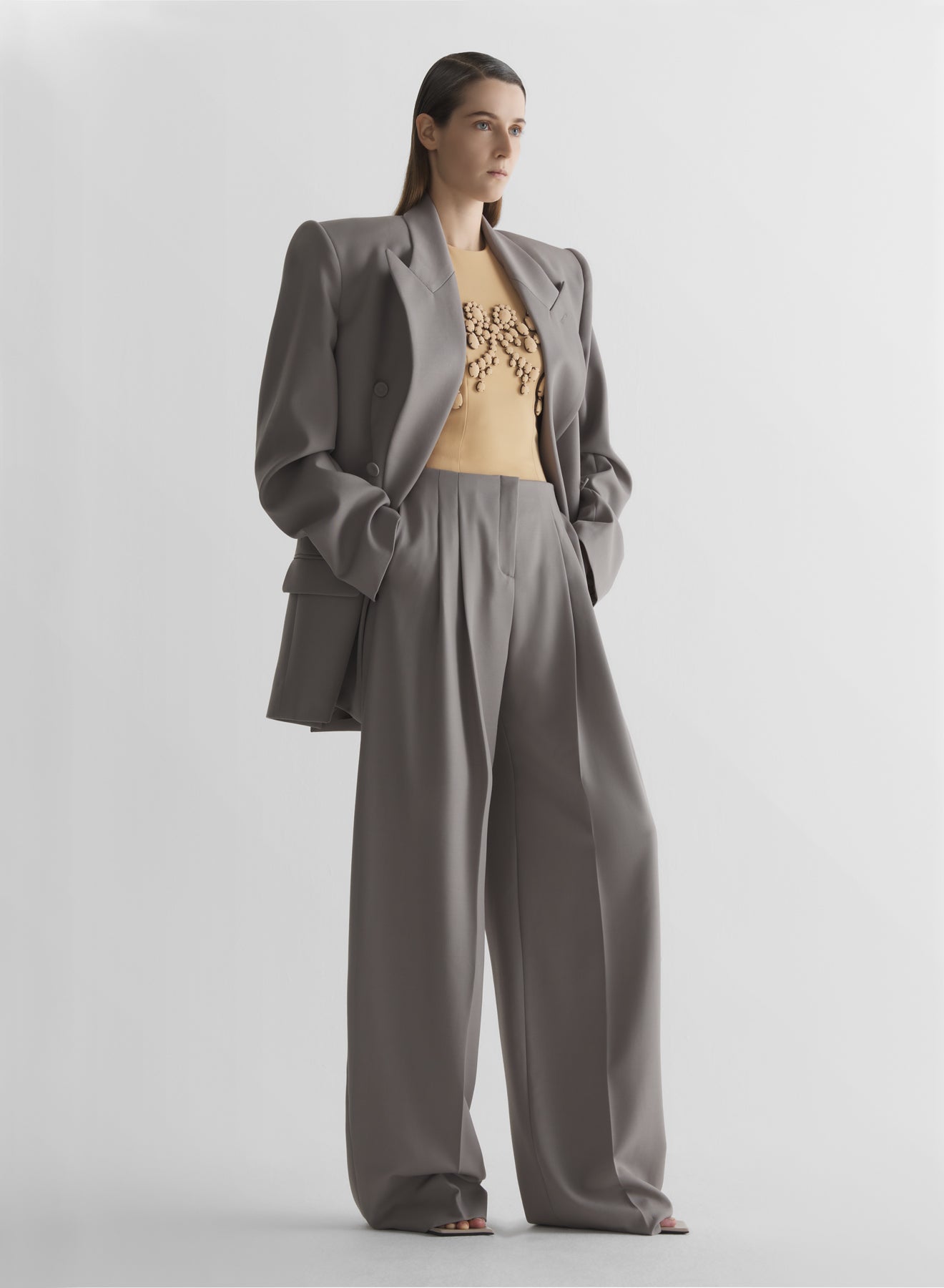 Double-breasted power jacket