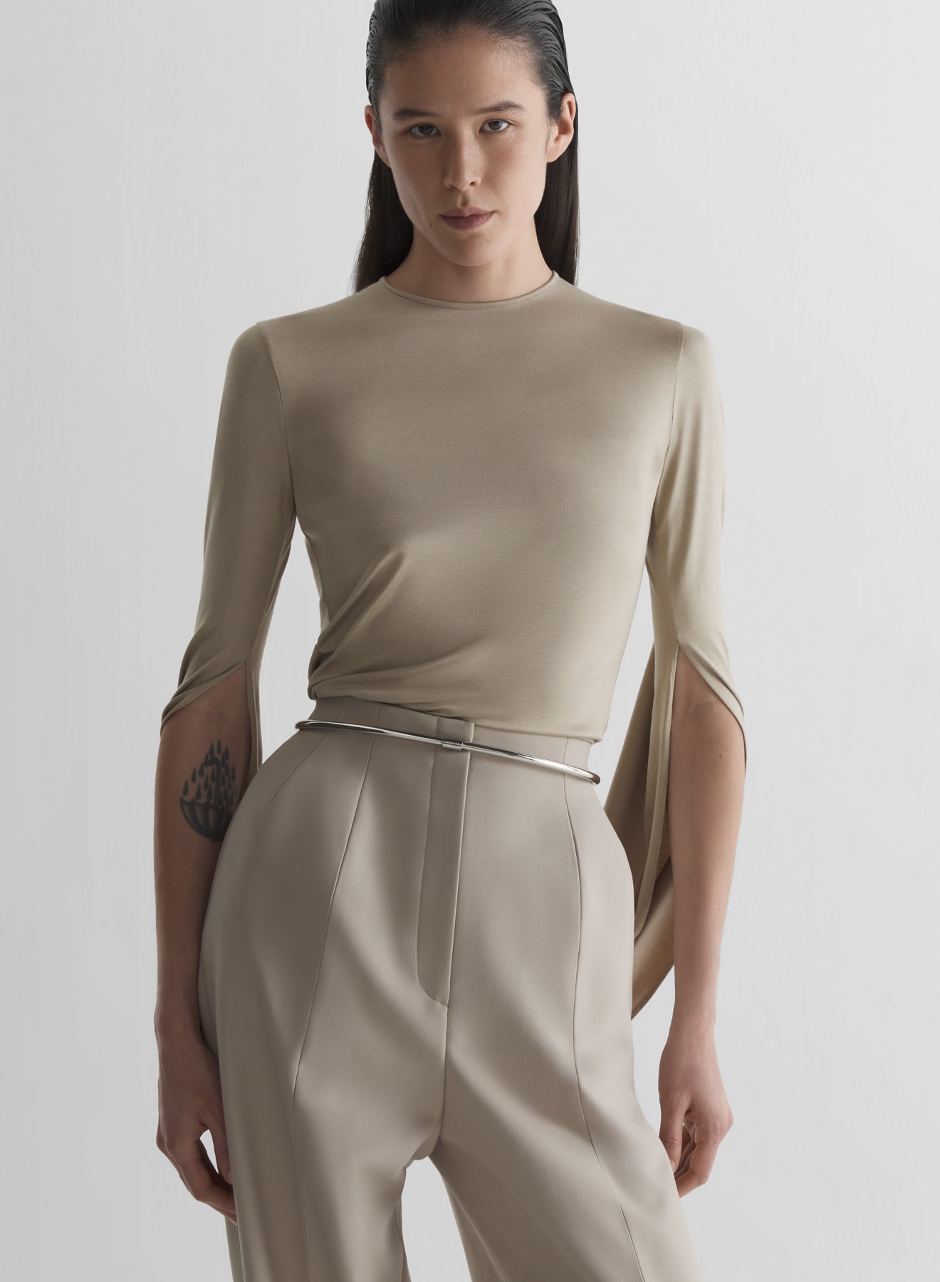 Cascade loop jersey top