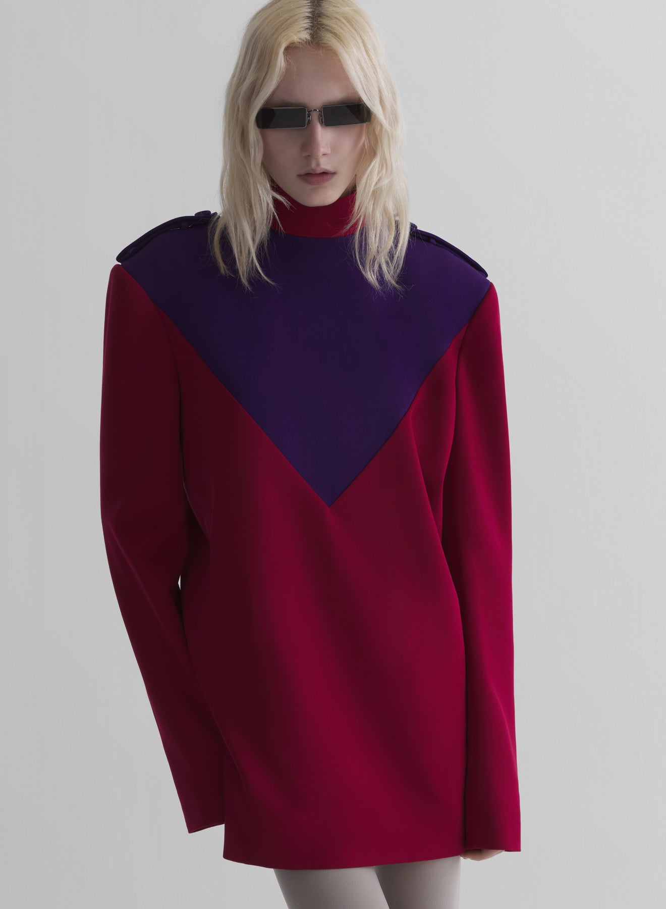 bi-color uniform shirt