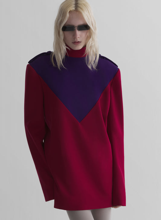bi-color uniform shirt