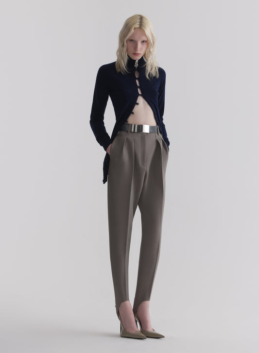 taupe carrot pants