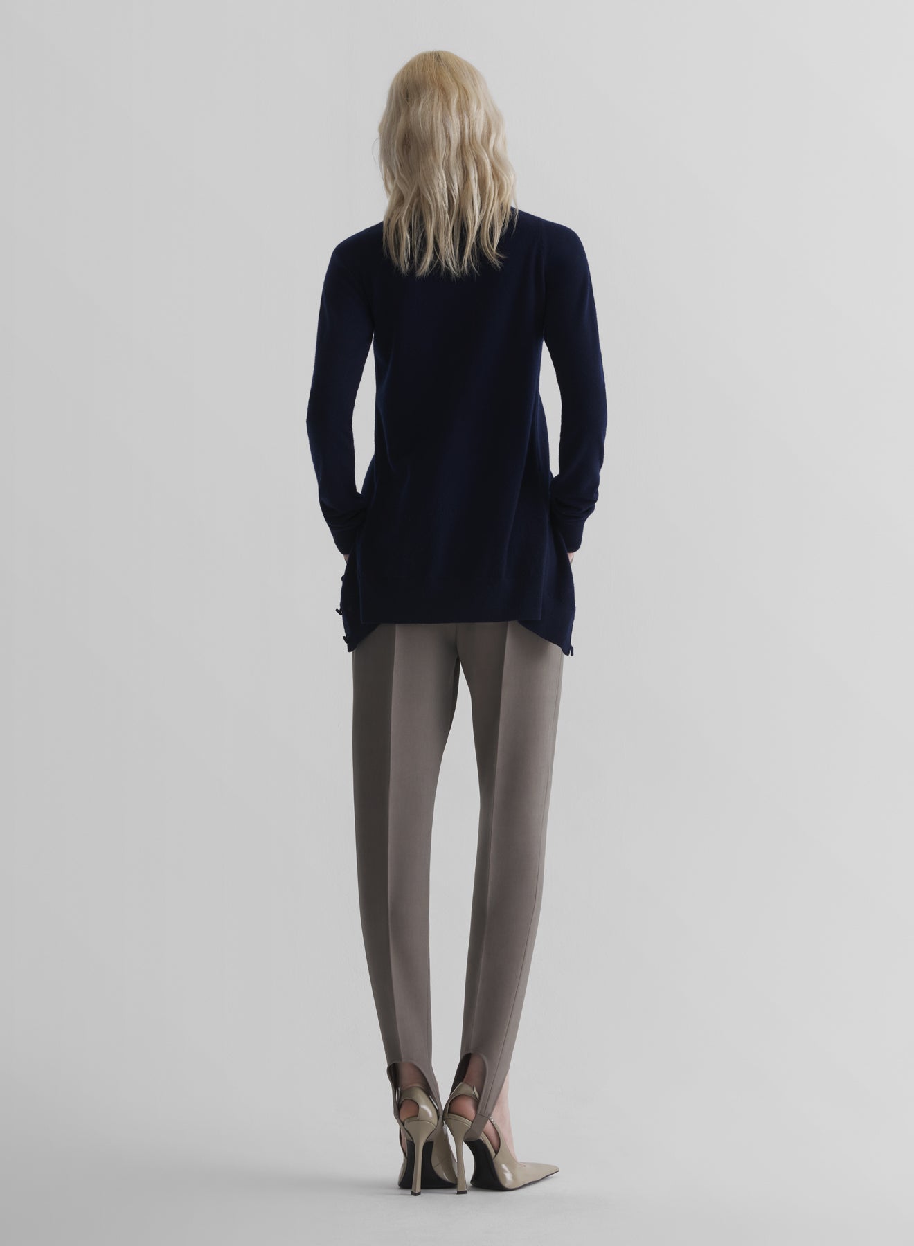 taupe carrot pants