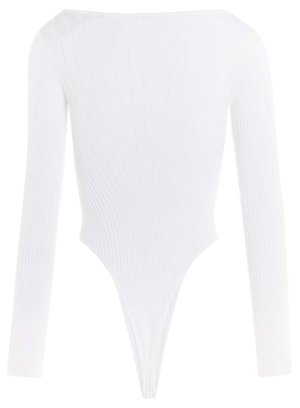 White knitted M bodysuit