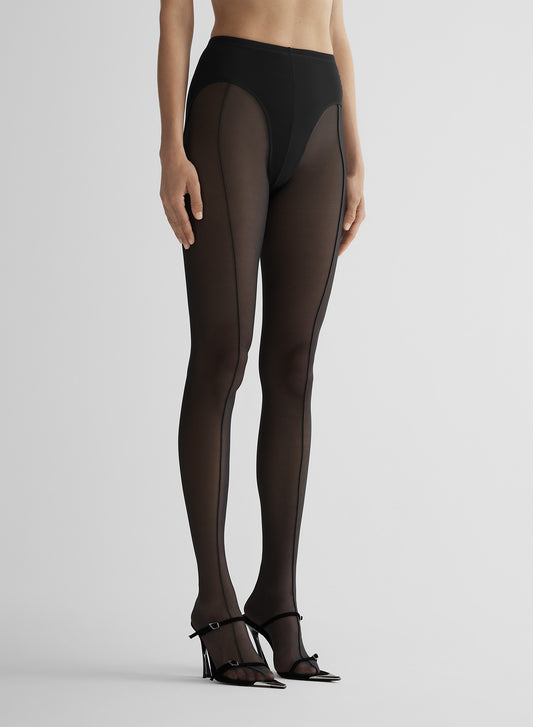 re/edit black pantyhose