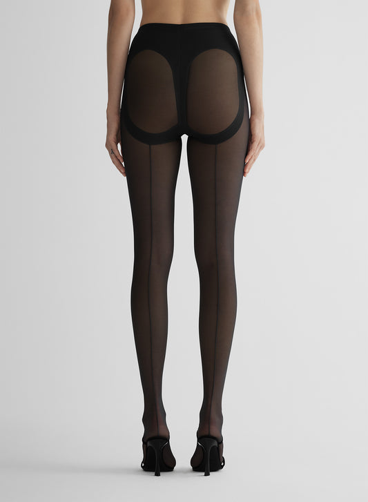 re/edit black pantyhose