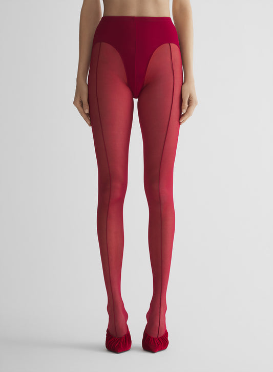 re/edit red pantyhose