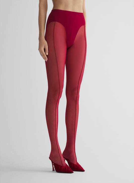 re/edit red pantyhose