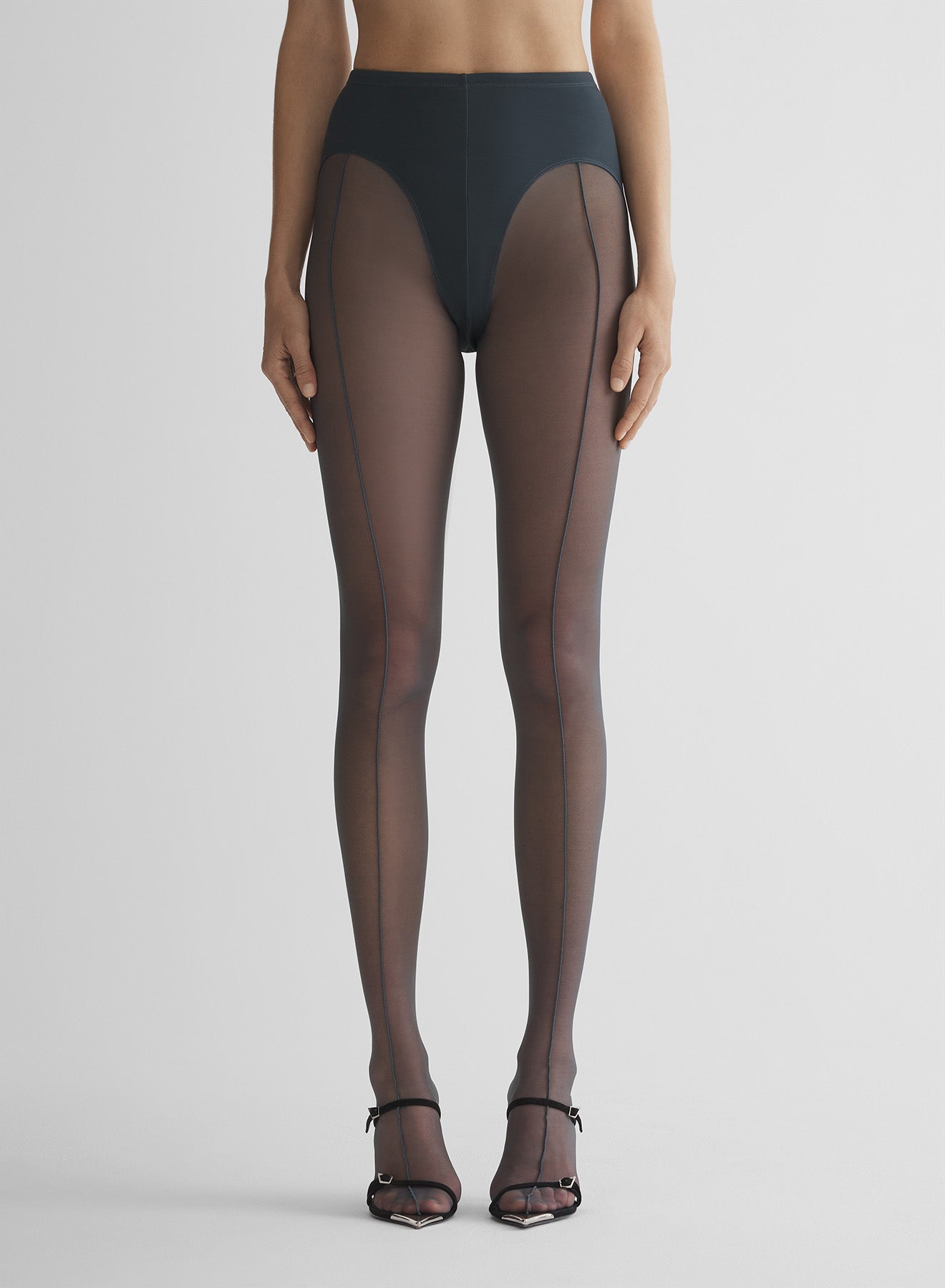 re/edit grey pantyhose