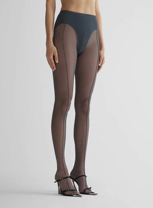 re/edit grey pantyhose