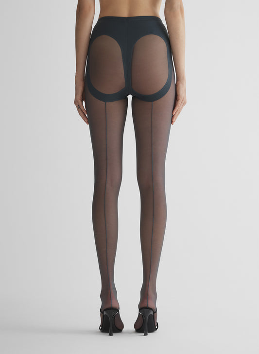 re/edit grey pantyhose