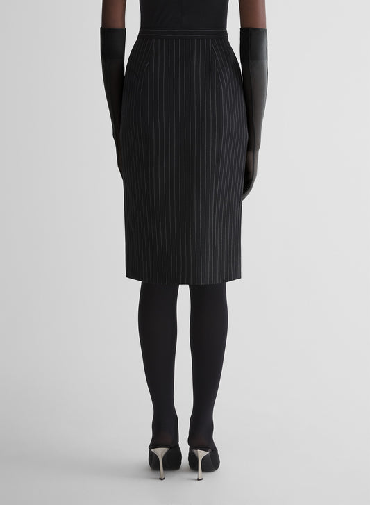 re/edit lingerie pinstripe skirt
