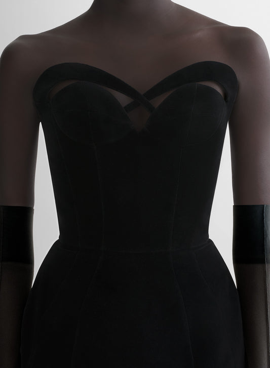 re/edit lingerie bustier dress