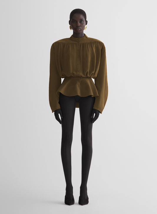 re/edit hiver russe khaki blouse