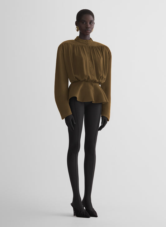 re/edit hiver russe khaki blouse