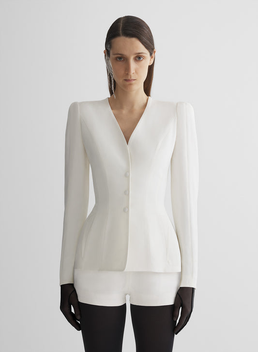 re/edit lingerie white jacket