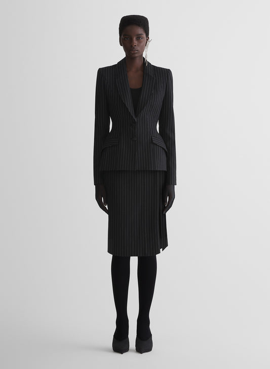 re/edit lingerie pinstripe jacket