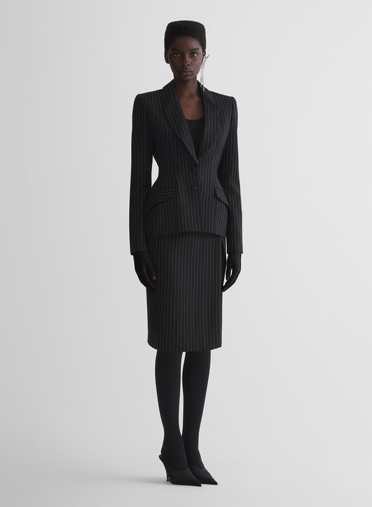 re/edit lingerie pinstripe jacket