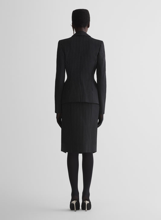 re/edit lingerie pinstripe skirt