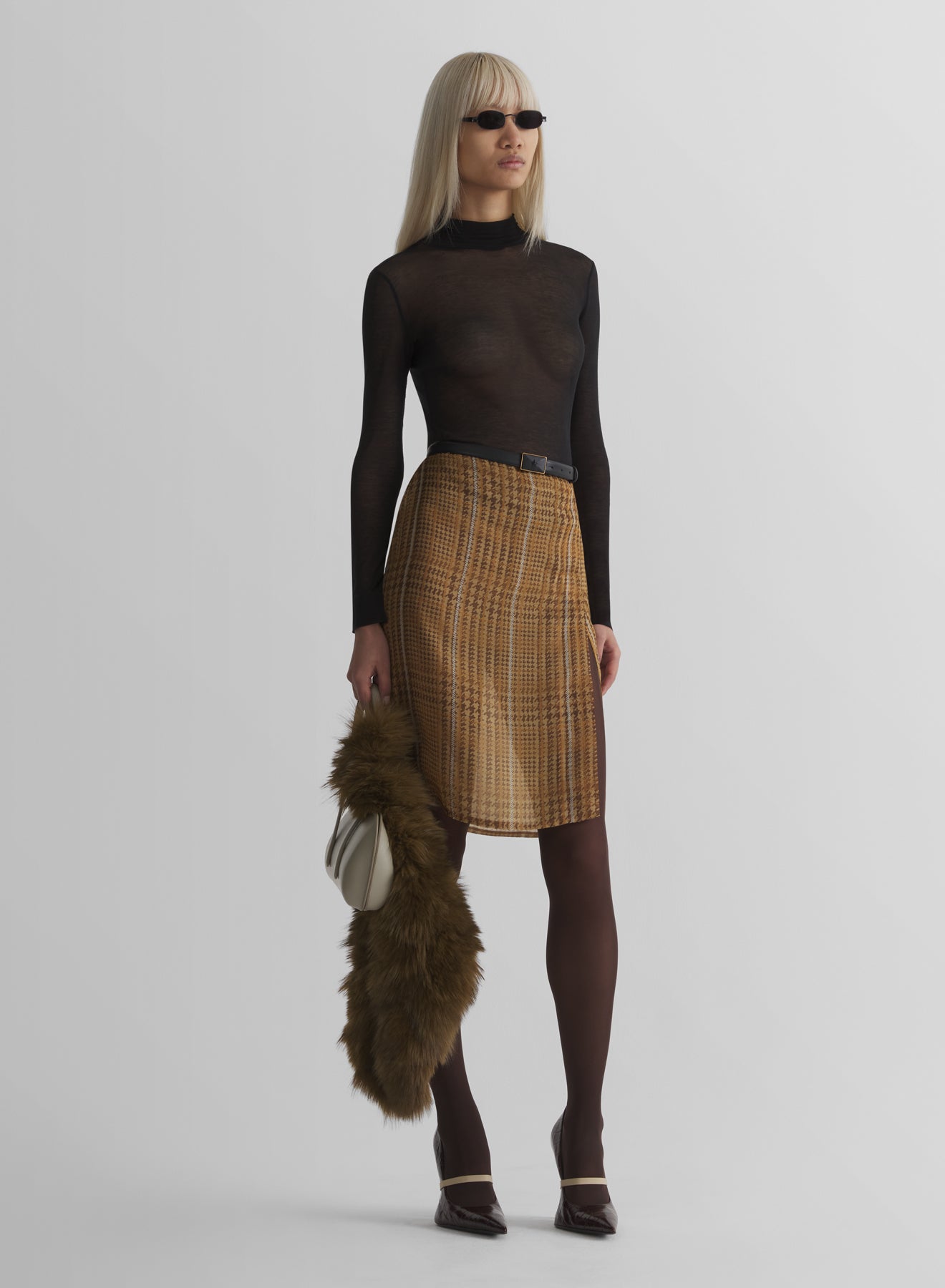black turtleneck top