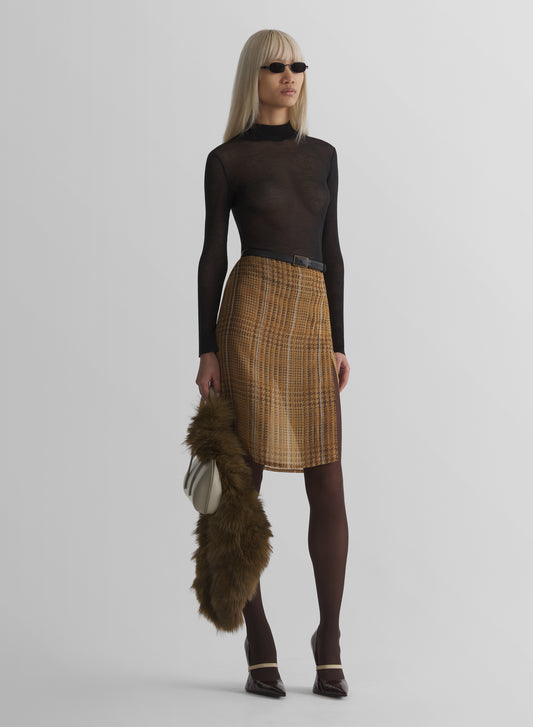 black turtleneck top